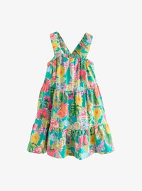 Sélectionné, green tropical print