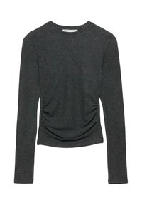 SOFT TOUCH GATHERED - Longsleeve - dark grey