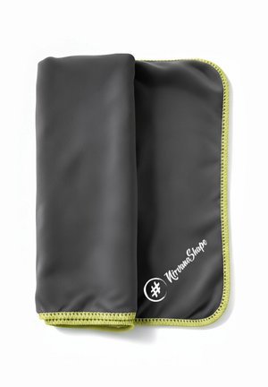 FÜR URLAUB, BACKPACK UND STRAND - Strandtuch - grau   gelber rand