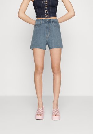 Weekday ROWE - Farkkushortsit - light blue