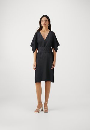 ABITO GEORGETTE - Vestito elegante - nero