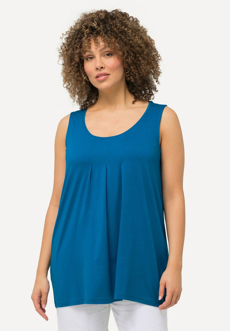 Ulla Popken ULLA POPKEN DAMEN GROSSE GRÖSSEN TOP 796470 - Top - classic medium blue