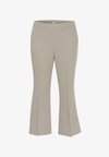 KCSAKIRA FLARED PANTS - Trousers - elephant skin melange