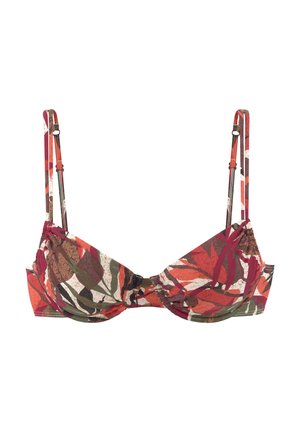 Bikini-Top - rot bedruckt