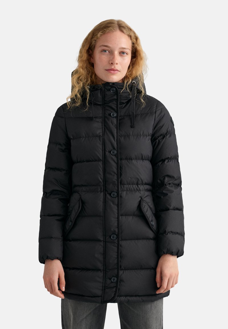 GANT LONG JACKET Down coat ebony black/black Zalando.ie