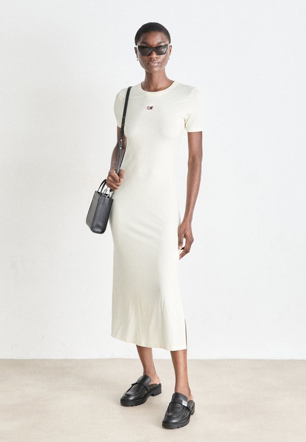 Jersey dress - cloud cream3