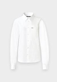 ROUNDED SHIRT - Button-down blouse - white