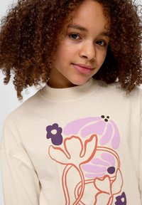 s.Oliver MIT FRONT - Longsleeve - helles sand