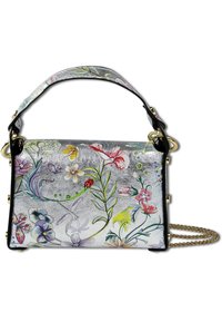 DrachenLeder Handtas - silber, farbig