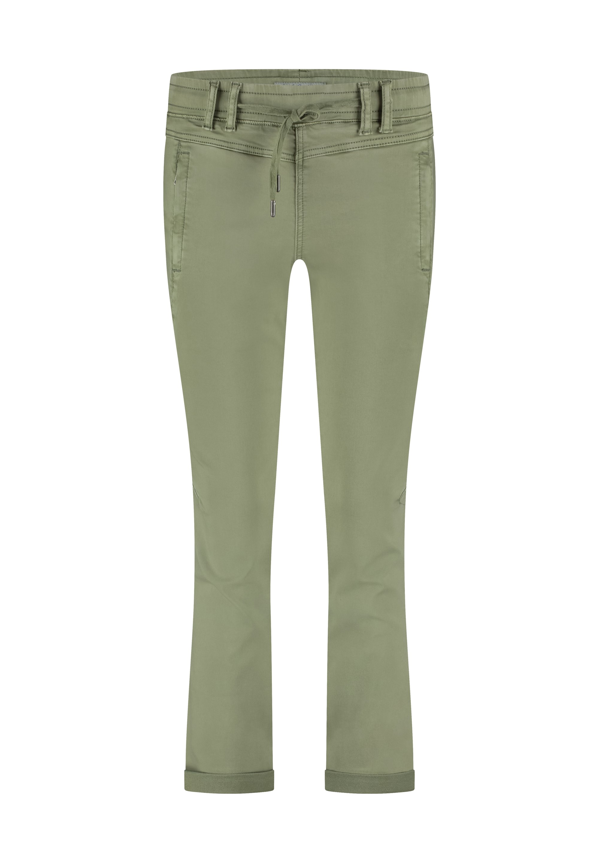 Red button TESSY Bootcut jeans summer sage/groen