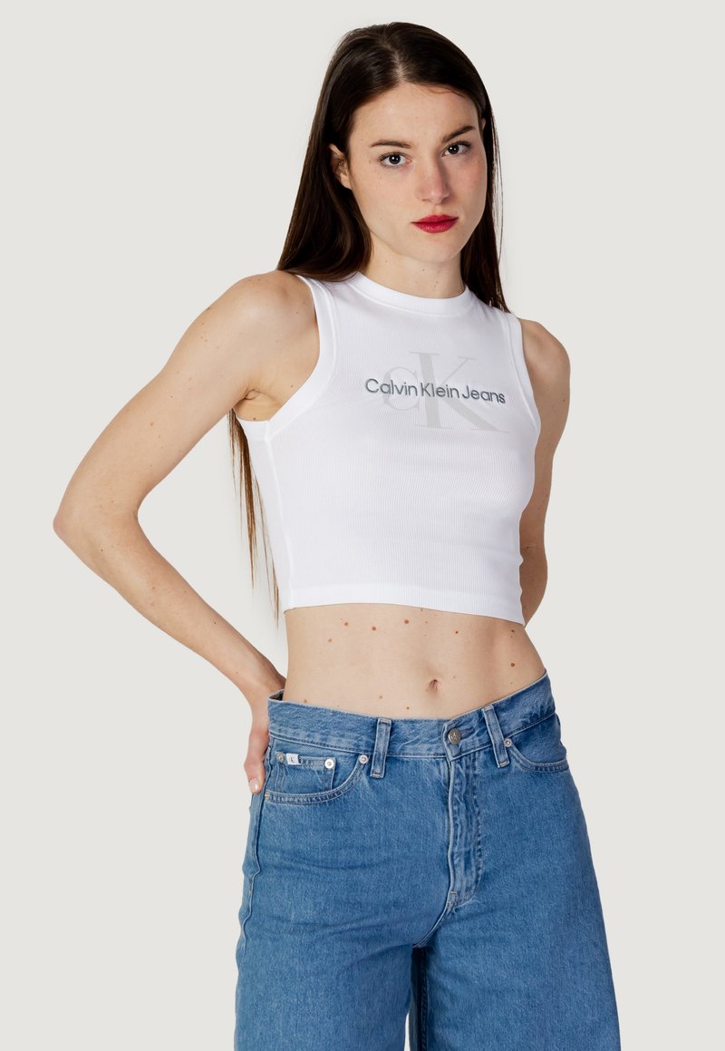 Calvin Klein Jeans Top/biały Zalando.pl
