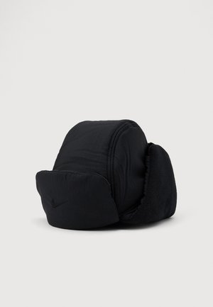 FLY CAP PUFFER TRAPPER UNISEX - Panta/korvaläpät - black/fauna brown