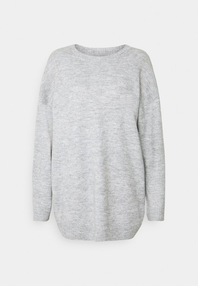 Pullover - mottled light grey