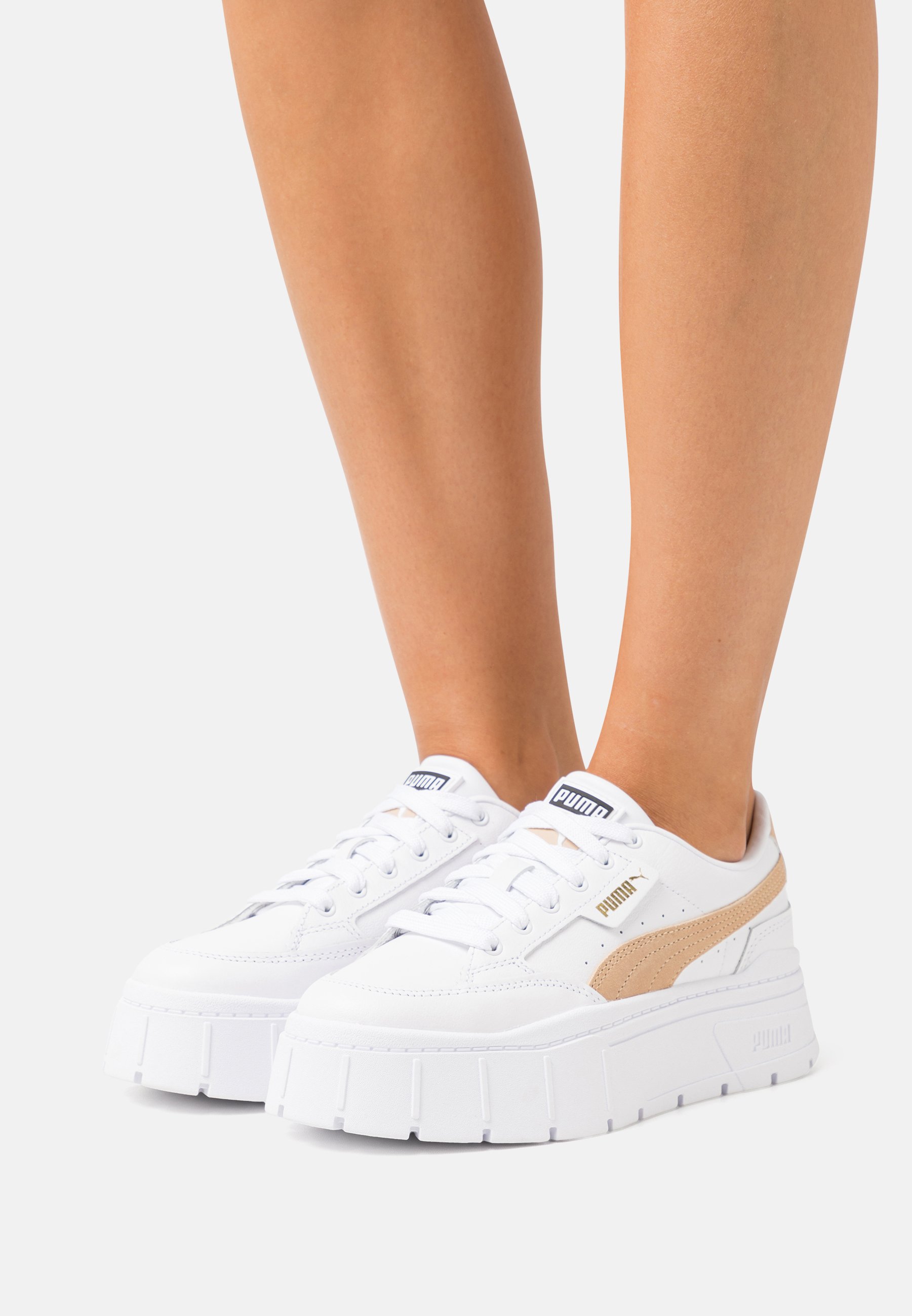 puma mayze blanche et beige