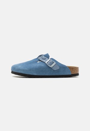 Birkenstock BOSTON LEVE BRAIDED NARROW - Mules - blue