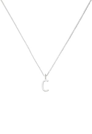 Design Letters HALSKETTE MIT KLEIN INITIAL CHARM SILBER (A-Z) - Halskette - silver coloured