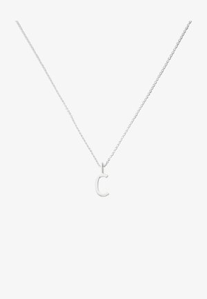 Design Letters HALSKETTE MIT KLEIN INITIAL CHARM SILBER (A-Z) - Halskette - silver coloured