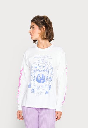 MOVE YOUR BODY TEE - Top s dlouhým rukávem - white/blue/pink
