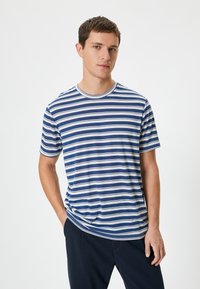 Koton SHORT SLEEVE - T-shirt med print - blue