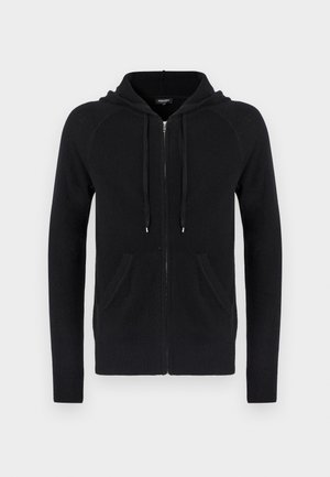 ZIPPED HOODIE SWEATER - Kofta - black