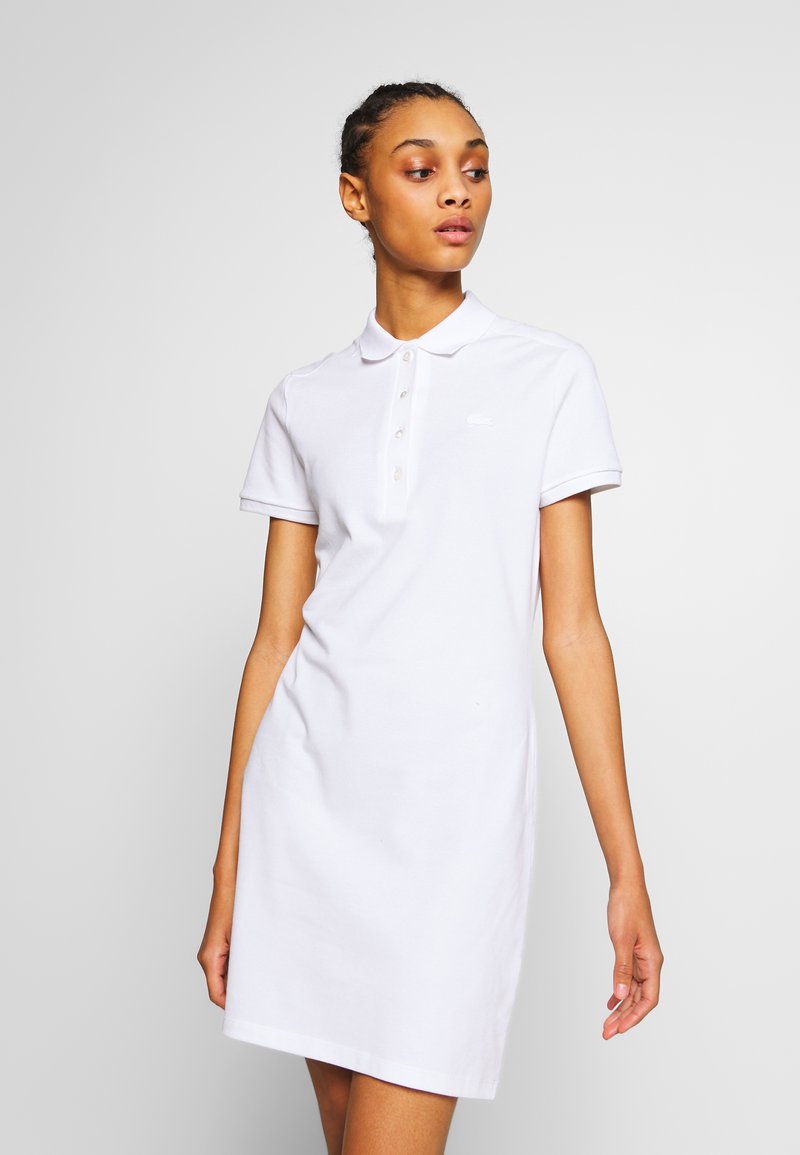 Lacoste Shirt dress white Zalando.co.uk