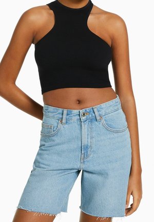 Bershka, Short en jean - light-blue denim