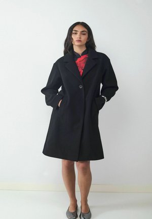 Klassischer Mantel - black