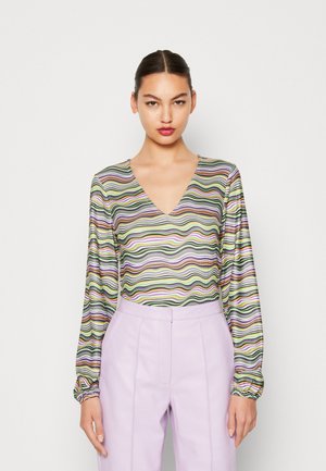 Neon & Nylon MILLE - Μπλούζα με μακριά μανίκια - black/multi