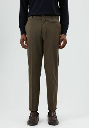 REGULAR - HIGH WAIST - Pantalon classique - khaki