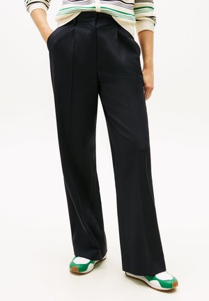 TIMELESS WIDE LEG - Pantalon classique - dark night navy
