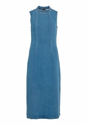 VILA, JEANSKLEID VIWIONA MIDI - Robe en jean - medium blue denim