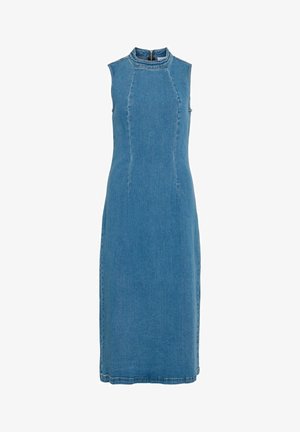 VILA, JEANSKLEID VIWIONA MIDI - Vestido vaquero - medium blue denim