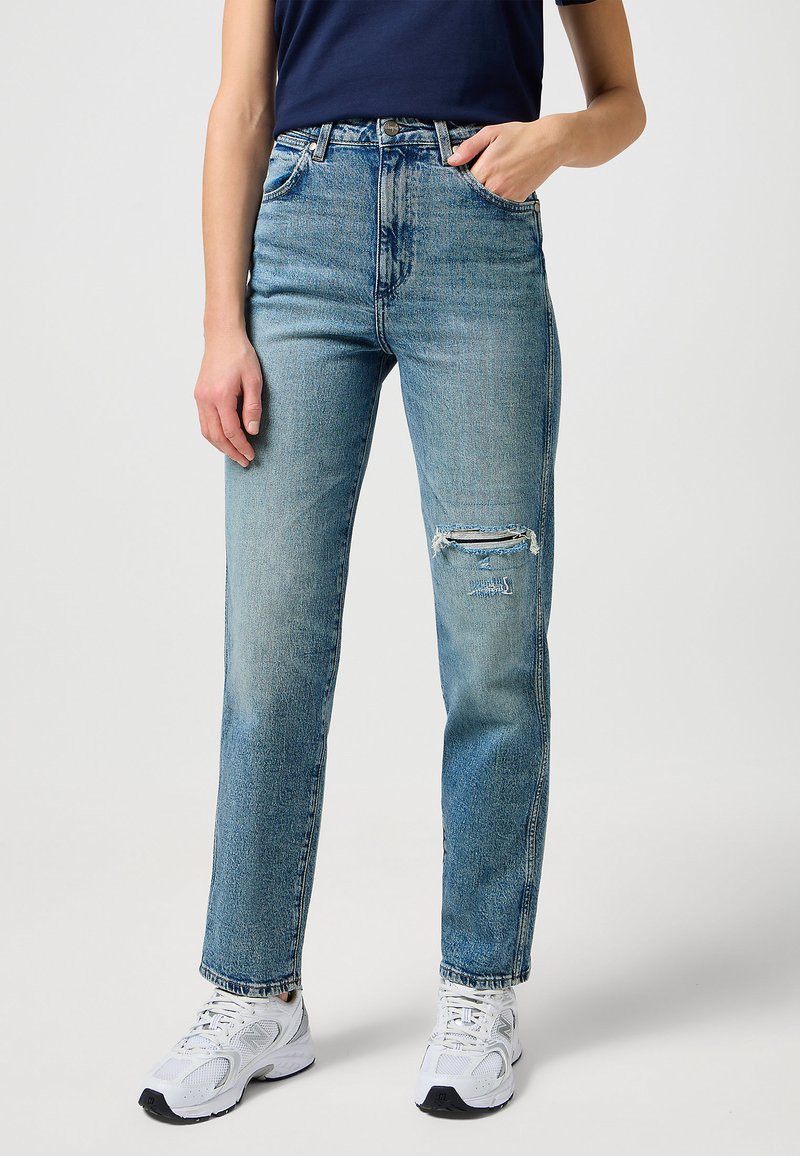 Wrangler Straight leg jeans lichtblauw denim