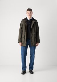 GANT DOUBLE DECKER - Korte frakker - dark sage