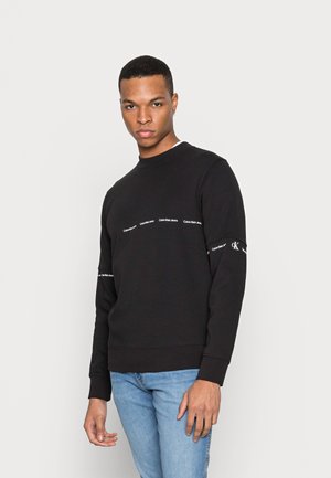REPEAT LOGO CREW NECK UNISEX - Sweatshirt - black
