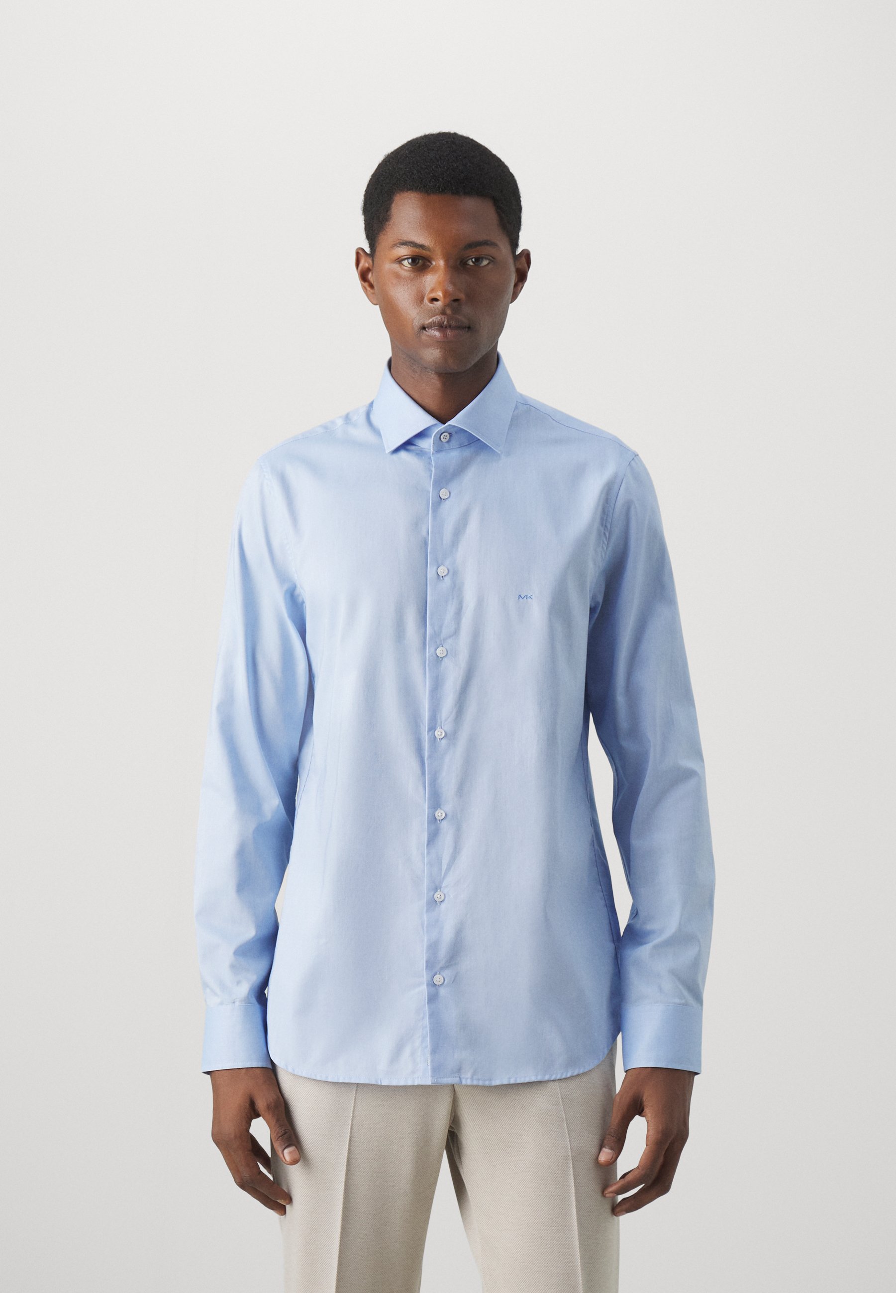 Chemise Rhone Homme – L – Bleu Clair Uni – Slim Fit Performance – Boutonnée