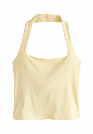 Square Neck Halter - Top - butter yellow