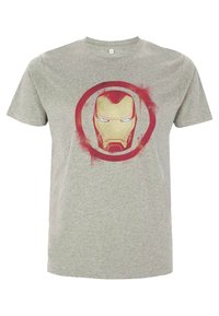 Henry Tiger AVENGERS: ENDGAME IRON MAN SPRAY LOGO - Camiseta estampada - melange grey
