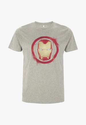 Henry Tiger AVENGERS: ENDGAME IRON MAN SPRAY LOGO - T-shirt z nadrukiem