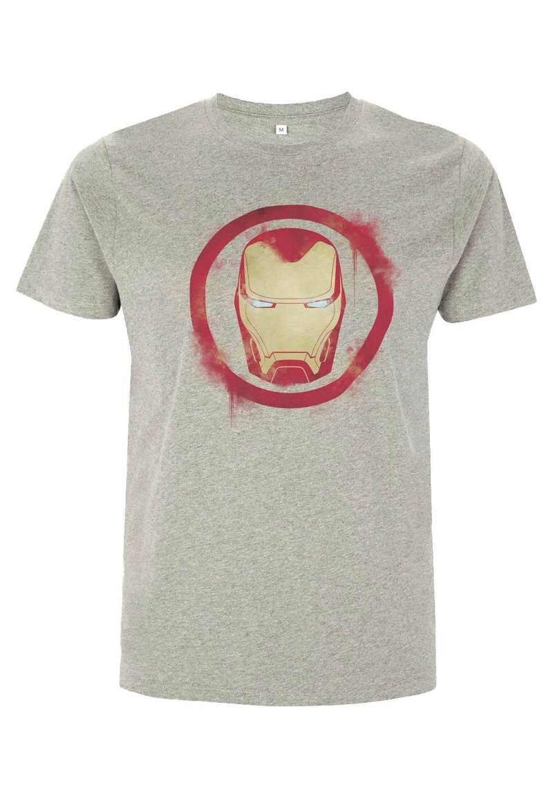 Henry Tiger AVENGERS: ENDGAME IRON MAN SPRAY LOGO - Camiseta estampada - melange grey