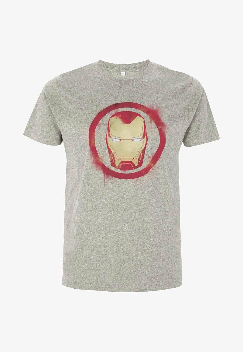 Henry Tiger AVENGERS: ENDGAME IRON MAN SPRAY LOGO - Camiseta estampada - melange grey