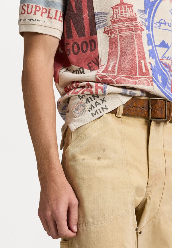 CLASSIC DRY GOODS–PRINT POLO SHIRT - Polo shirt - chalk heather multi4