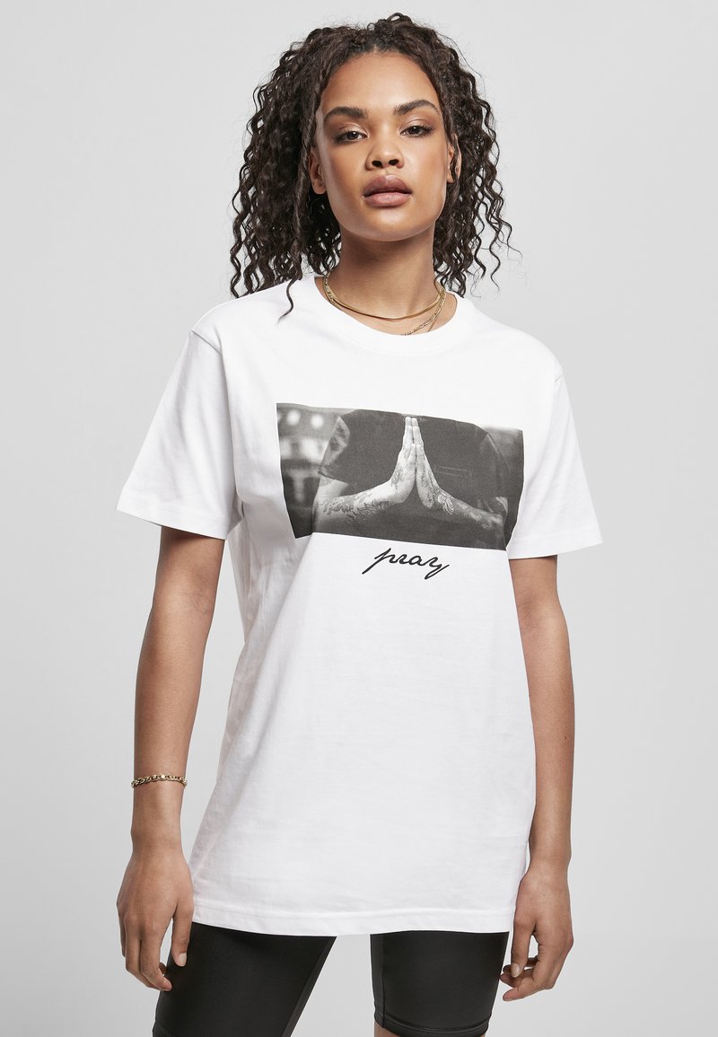 Mister Tee PRAY - T-shirts print - white
