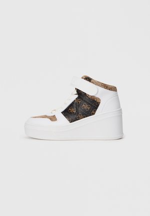 RUBEKA - Korkeavartiset tennarit - beige/brown