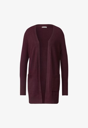 Street One, LANGARM CARDIGAN MIT AUFGESETZTEN TASCHEN - Gilet - rustic rouge mel