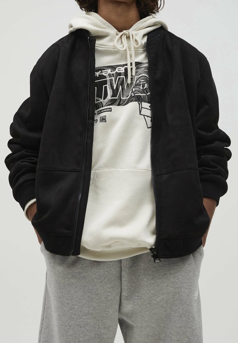 PULL&BEAR Giacca in similpelle - black