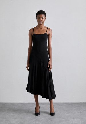 CONTOUR SEAM DRESS - Trikotāžas kleita - black