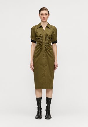 SHESKITA DRESS - Vestido camisero - dark olive