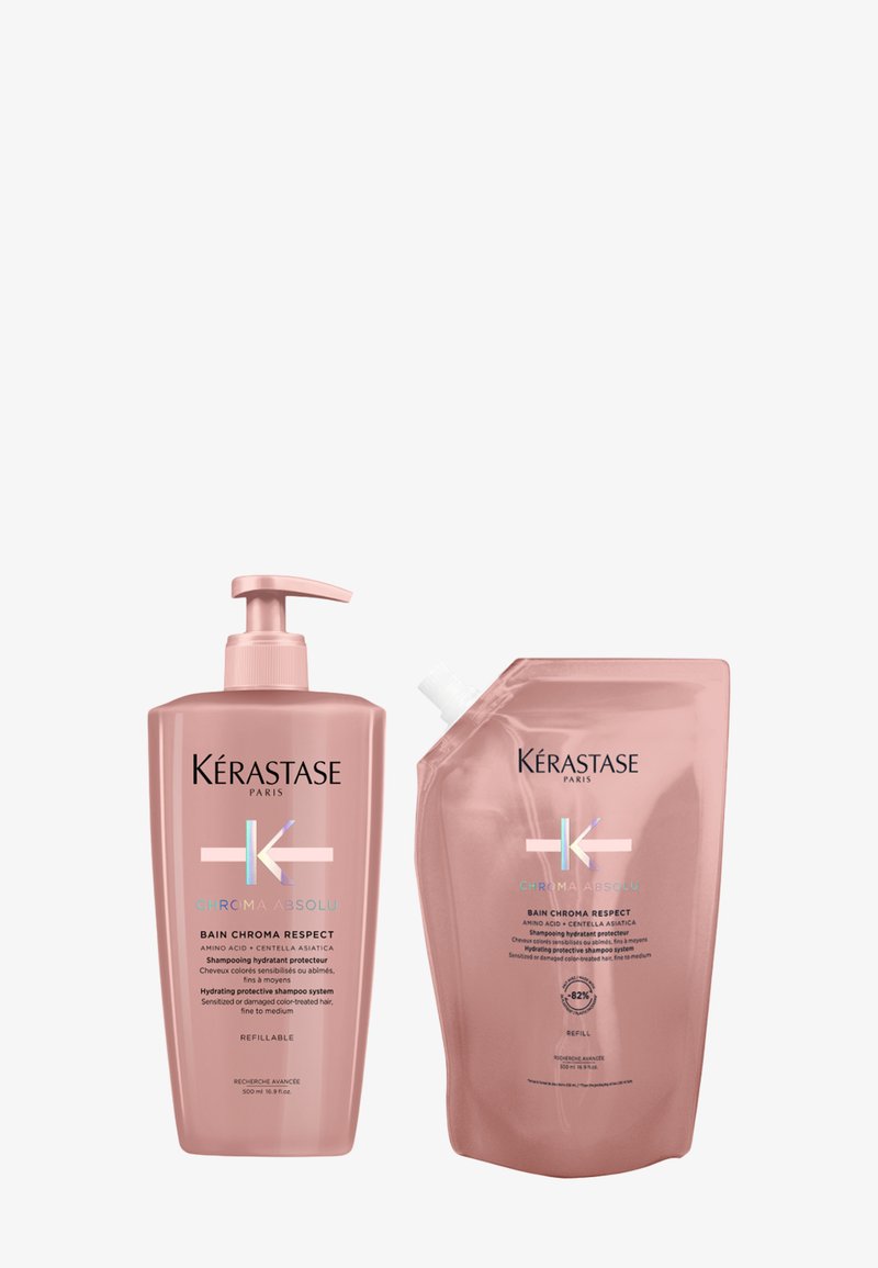 KÉRASTASE - CHROMA ABSOLU BAIN CHROMA RESPECT REFILL SET 2 X 500 ML - Hårset, Förstora