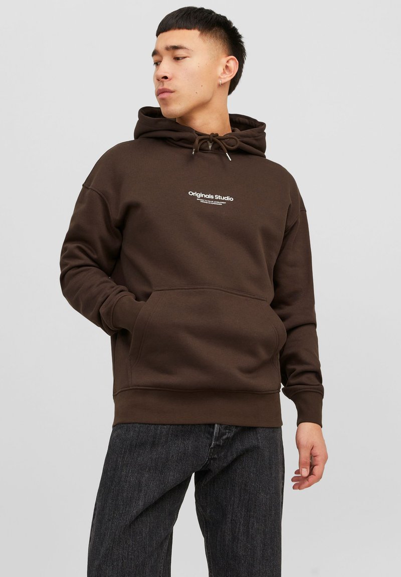 Jack & Jones JORVESTERBRO  - Melegítőfelső - chocolate brown